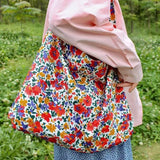 Load image into Gallery viewer, Korean ins floral bag, multicolored retro light trendy bag, large capacity shoulder bag, cross-body bag, daily casual cloth bag