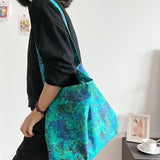 Load image into Gallery viewer, Korean ins floral bag, multicolored retro light trendy bag, large capacity shoulder bag, cross-body bag, daily casual cloth bag
