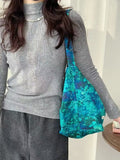 Load image into Gallery viewer, Korean ins floral bag, multicolored retro light trendy bag, large capacity shoulder bag, cross-body bag, daily casual cloth bag