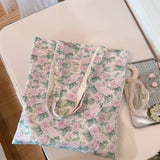 Load image into Gallery viewer, Spring and summer new floral cotton bag, single-shoulder women&#39;s cloth bag, artistic fresh and all-matching, large capacity