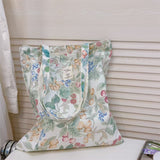 Load image into Gallery viewer, Spring and summer new floral cotton bag, single-shoulder women&#39;s cloth bag, artistic fresh and all-matching, large capacity