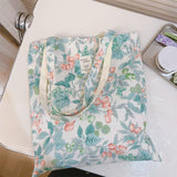Load image into Gallery viewer, Spring and summer new floral cotton bag, single-shoulder women&#39;s cloth bag, artistic fresh and all-matching, large capacity