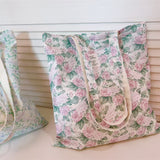 Load image into Gallery viewer, Spring and summer new floral cotton bag, single-shoulder women&#39;s cloth bag, artistic fresh and all-matching, large capacity