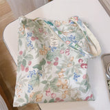 Load image into Gallery viewer, Spring and summer new floral cotton bag, single-shoulder women&#39;s cloth bag, artistic fresh and all-matching, large capacity