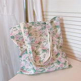 Load image into Gallery viewer, Spring and summer new floral cotton bag, single-shoulder women&#39;s cloth bag, artistic fresh and all-matching, large capacity
